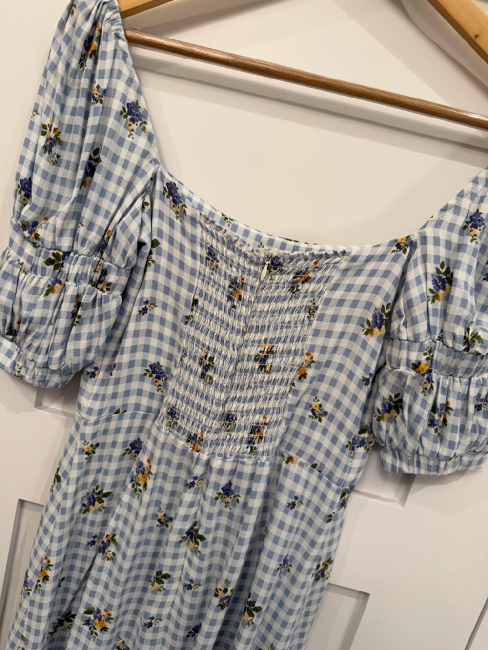 Reformation Dress | Blue Gingham | Kaley Dress - Picture 7 of 12